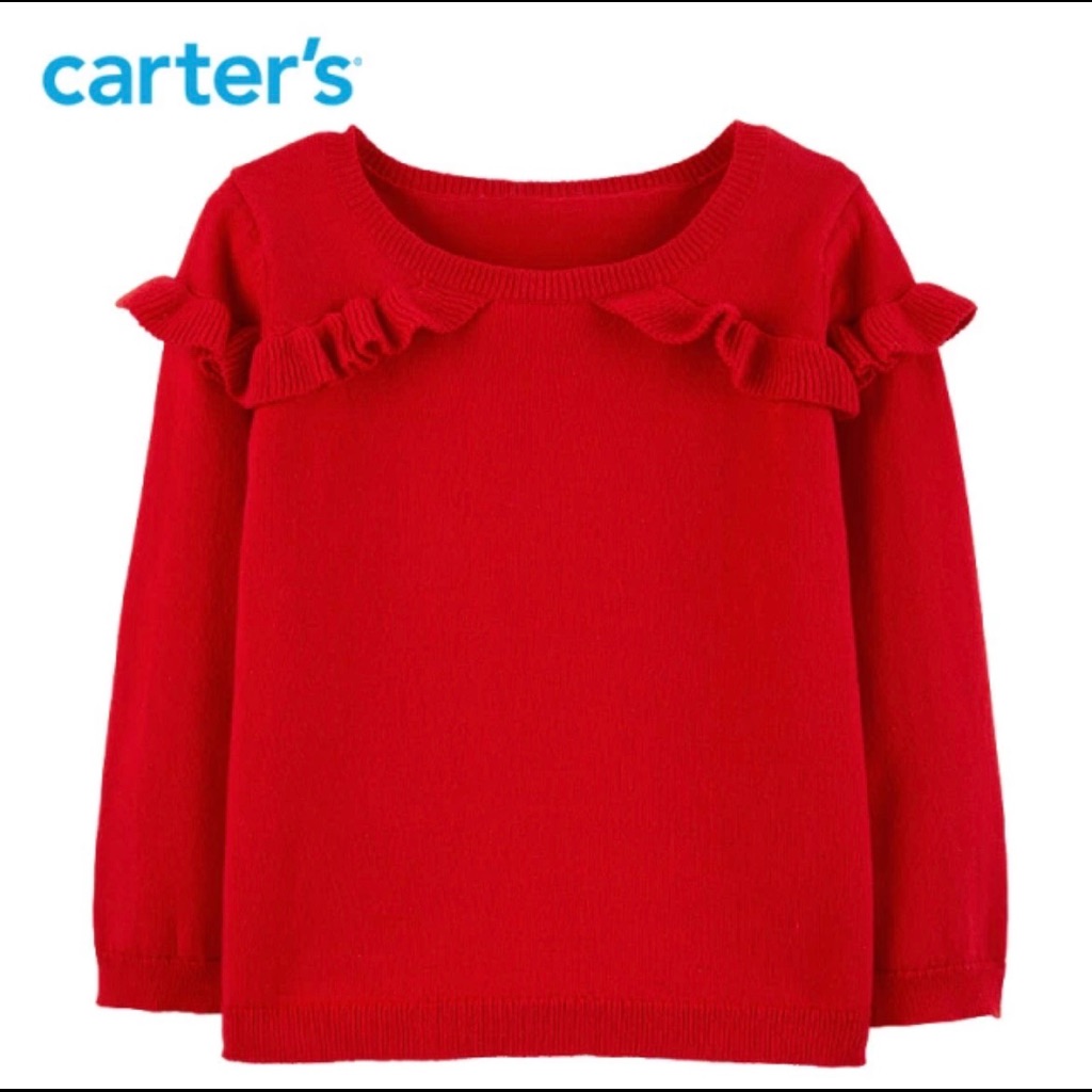 Carter’s Red Ruffle Pullover